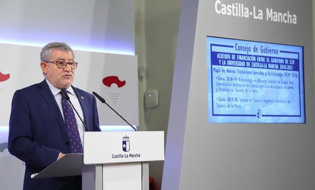 La Junta de Castilla-La Mancha aprueba acuerdo de financiación de la UCLM para 4 años