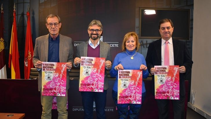 El V Festival Nacional de Folclore 'El Trillo' entona sus primeros compases en la Diputación de Albacete