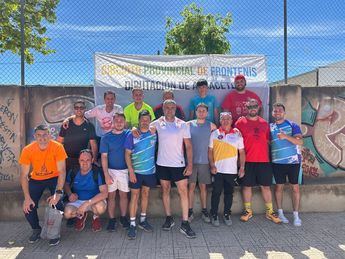 David Martínez y Antonio Megías se coronan campeones en la cuarta prueba del Circuito de Frontenis en Valdeganga