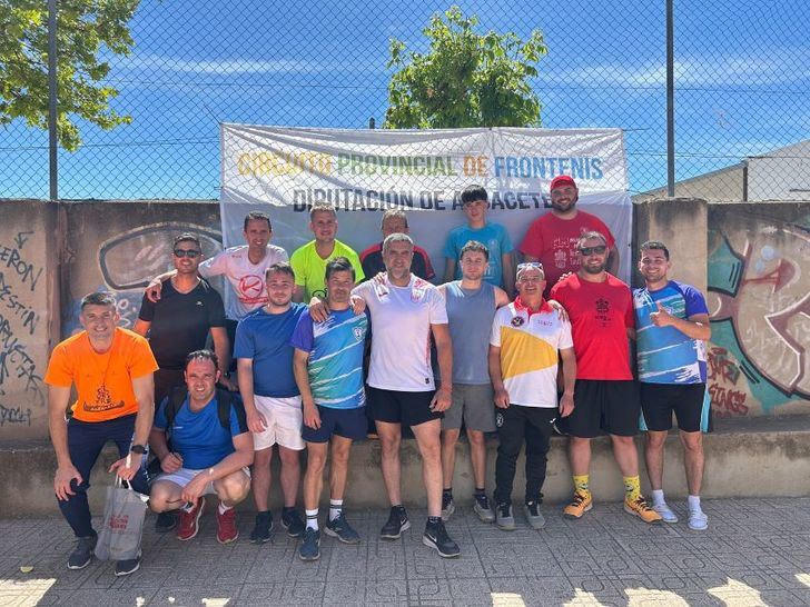 David Martínez y Antonio Megías se coronan campeones en la cuarta prueba del Circuito de Frontenis en Valdeganga