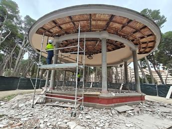 Se inician las obras de mejora del Templete de Música del parque Abelardo Sánchez de Albacete