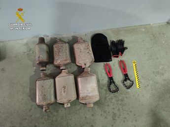 Detenidos dos hombres por robar 64 catalizadores en Toledo y Cuenca