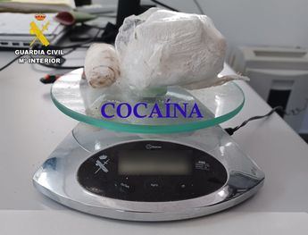 Detenido un hombre de 45 años en Elche de la Sierra por tráfico de drogas con 122 gramos de cocaína