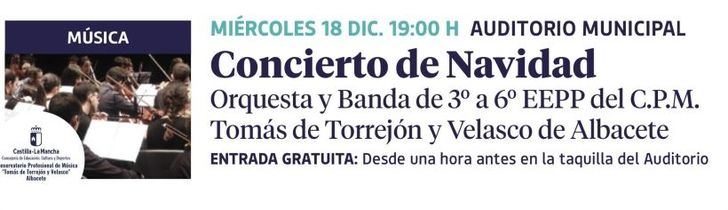 Albacete celebra la Navidad con un concierto gratuito en el Auditorio Municipal