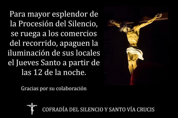 La Junta de Cofradías de Albacete llama a comercios a apagar luces durante la procesión del Silencio