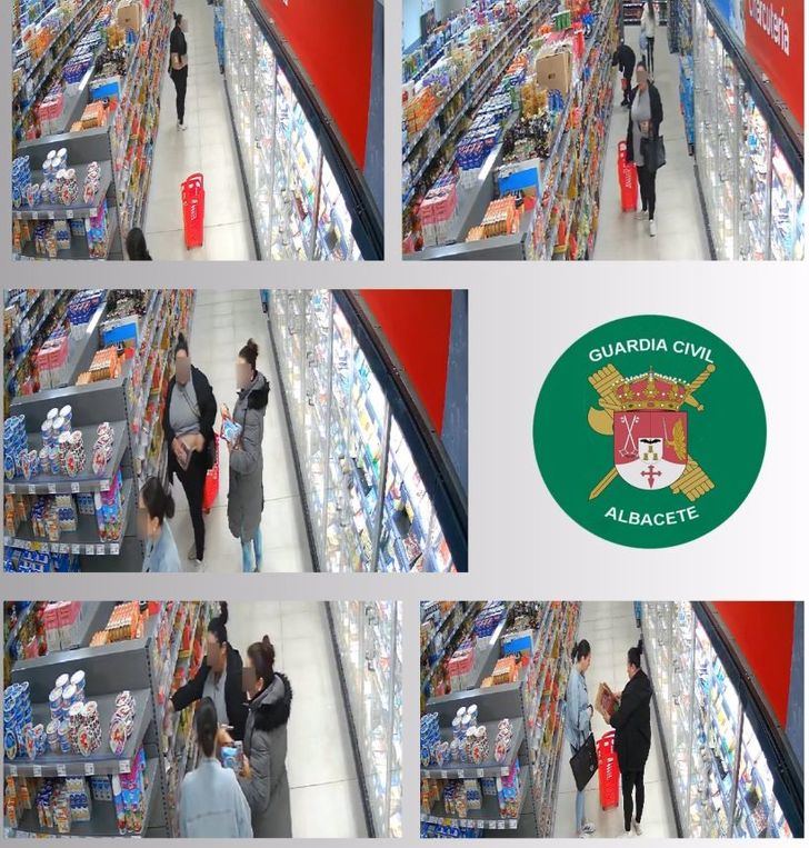 Detenidas cuatro mujeres en Albacete por robar más de 500 euros en alimentos de un supermercado