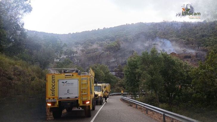 Incendio forestal en Horcajo de los Montes: fuego extinguido tras rápida intervención