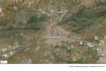 Desprendimientos y daños en Puertollano: cinco casas colapsan y 52 incidencias en árboles