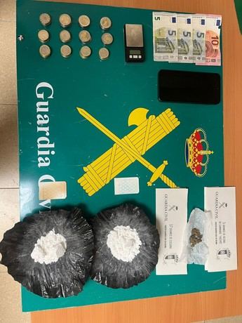 Detenido en Ocaña por llevar 57 gramos de cocaína y dinero en efectivo