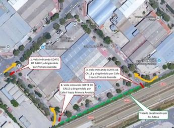 Inician obras eléctricas en Campollano, Albacete, con cortes de tráfico