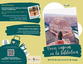 Voces Viajeras: Nueva programación cultural en la Biblioteca de Valdepeñas de marzo a mayo