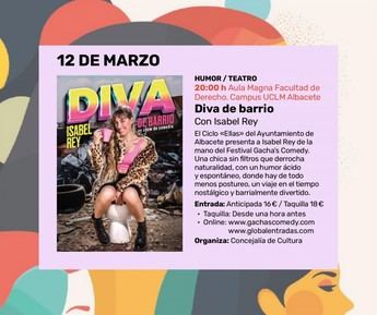 Isabel Rey trae risas a Albacete con 'Diva de barrio' este jueves