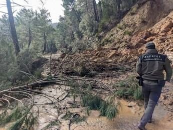 La Junta trabaja en la recuperación de los accesos al nacimiento del río Mundo tras intensas lluvias