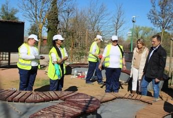 El alcalde supervisa las mejoras en el Jardín Botánico de Albacete