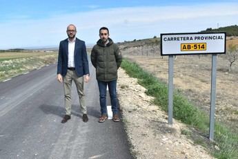 Finalizan las obras de mejora en la carretera AB-514 entre Pozuelo y El Madroño (Albacete)