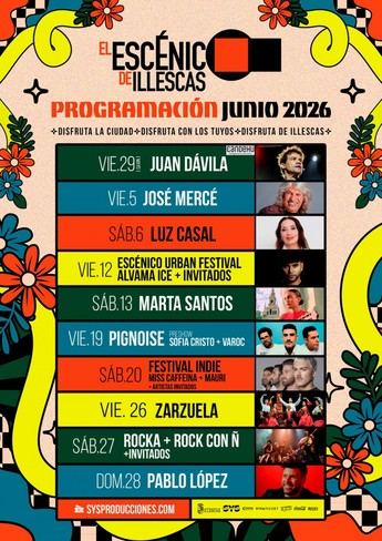 Illescas acogerá 'El Escénico 2026' con grandes artistas del 29 de mayo al 28 de junio