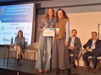 Oftalmóloga de Ciudad Real recibe premio por estudio sobre trombosis venosa retiniana en Albacete