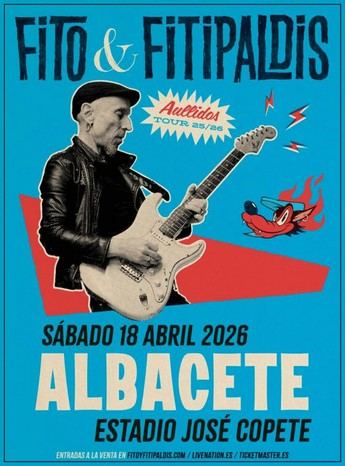 Fito & Fitipaldis se presenta en Albacete este viernes con su 'Aullidos Tour'