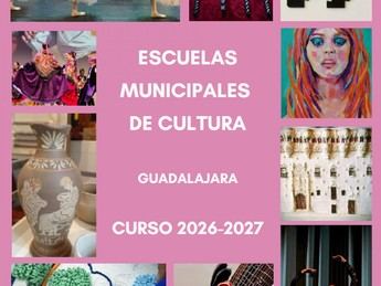 Abre el plazo de preinscripción para las Escuelas de Cultura en Guadalajara 2026/2027