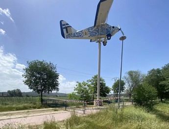 Talavera retira la avioneta de Harinera para mantenimiento y seguridad