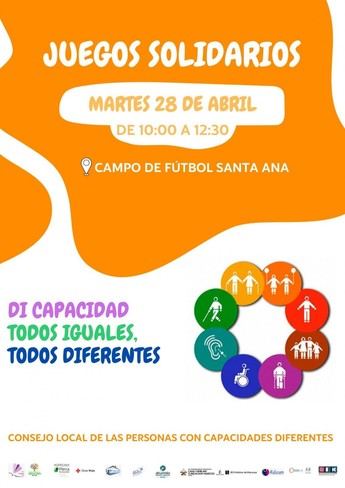 Hellín acogerá el 28 de abril Juegos Solidarios por la inclusión social