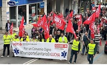 UGT denuncia falta de mejoras laborales en el nuevo contrato de transporte sanitario en Castilla-La Mancha