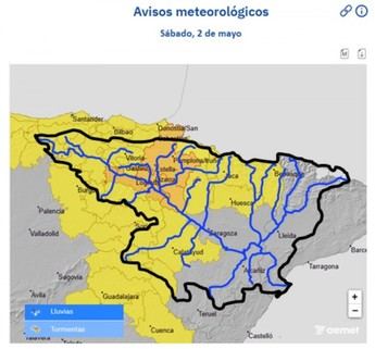 Alerta por crecidas súbitas en la Cuenca del Ebro que impactarán Guadalajara
