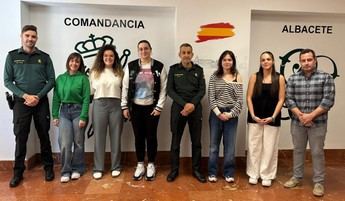 Ocho estudiantes de Criminología finalizan prácticas en la Guardia Civil de Albacete