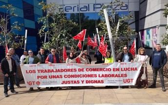 Trabajadores del comercio en C-LM protestan contra nuevo convenio estatal