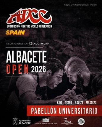 Más de 800 atletas participarán en el ADCC Spain Albacete Open 2026