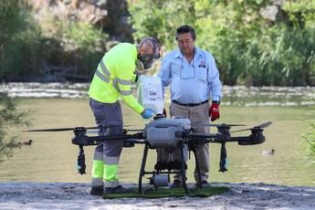 Toledo utiliza drones para combatir la mosca negra en el río Tajo