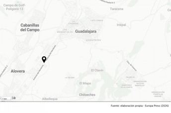 Cuatro heridos en choque entre camión y coche en Guadalajara