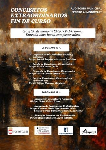 Conciertos de fin de curso en el Conservatorio 'Pablo Sorozábal' de Puertollano