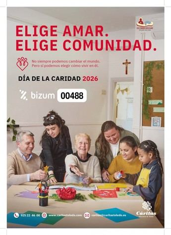 Cáritas Toledo lanza la Campaña del Día de la Caridad 2026 con el lema 'Elige amar. Elige comunidad'