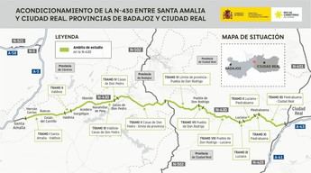Aprobada mejora de la N-430 entre Santa Amalia y Ciudad Real por 952 millones de euros