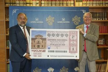 Lotería Nacional celebra 40 años de la Universidad de Castilla-La Mancha con un décimo especial
