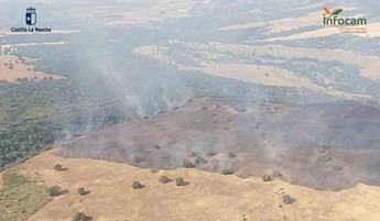 Incendio en Villarejo de Montalbán moviliza 15 medios para su extinción