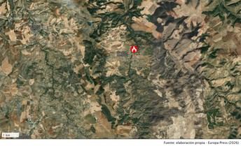 Incendio en Villarejo de Montalbán extinguido tras intenso operativo aéreo