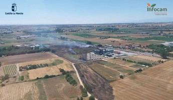 Incendio en Talavera controlado y tráfico reabierto en la CM-4101