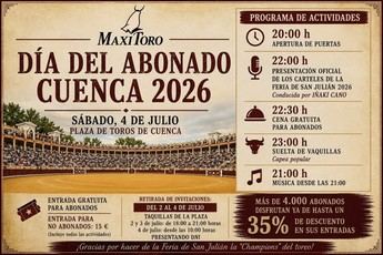 Día del Abonado en la plaza de toros de Cuenca este sábado
