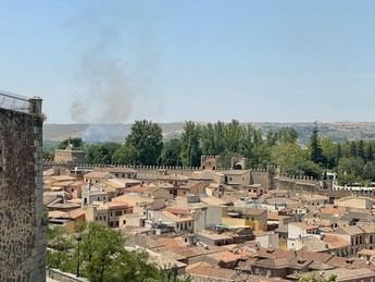Incendio forestal cerca de Toledo, ahora controlado por los servicios de emergencia