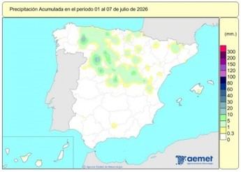Lluvias en España caen al 9% sobre lo normal tras un inicio de año con superávit del 42%