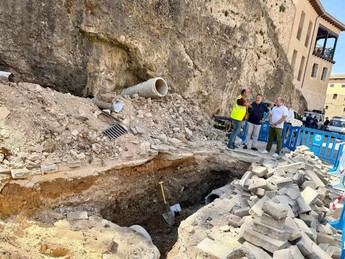 Avería en el Paseo del Huécar de Cuenca espera pieza a medida para su reparación