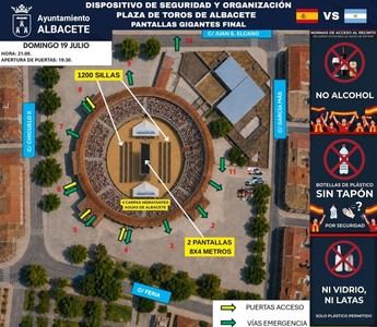 Albacete instalará pantallas gigantes en la Plaza de Toros para la final del Mundial