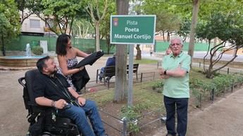 Inauguran la Pista Poeta Manuel Cortijo en La Roda como homenaje a su legado literario