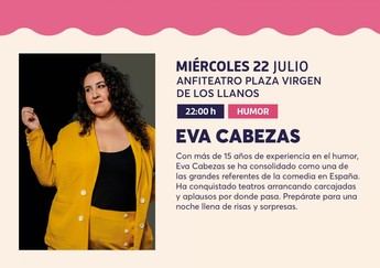 Eva Cabezas trae risas a Albacete en una noche de comedia al aire libre