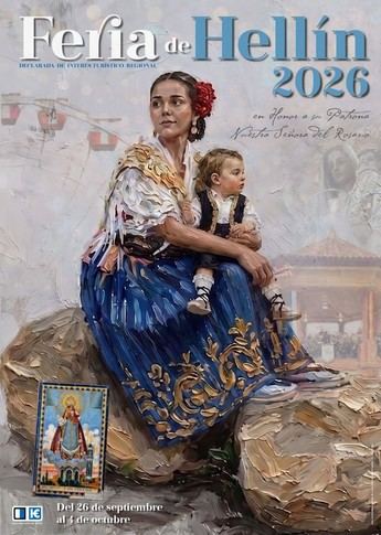 Pascual García gana el concurso del cartel de la Feria de Hellín 2026 con 'Madre hellinera'