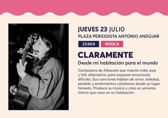 Claramente ofrecerá un concierto de indie y pop en Albacete este jueves