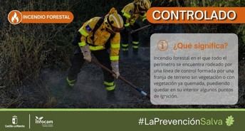 Controlado el incendio en Ayna, Albacete, con 16 efectivos en acción