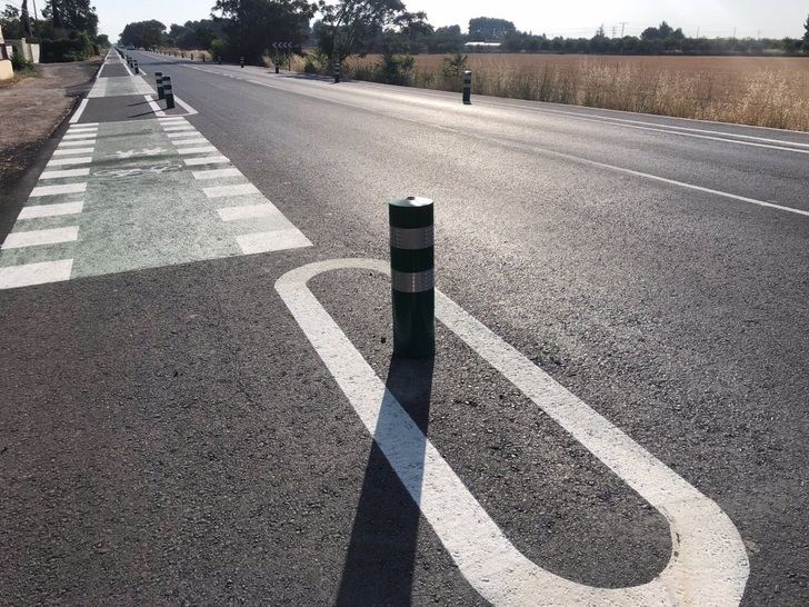 Un kilómetro más para el carril bici que Albacete tiene paralelo a la carretera de Jaén